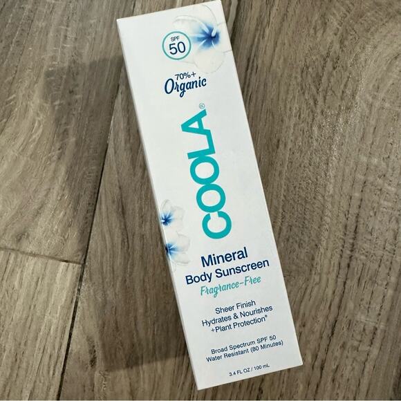 Coola 50 SPF Mineral Body Sunscreen fragrance-free 3.4 FL OZ - Picture 2 of 7